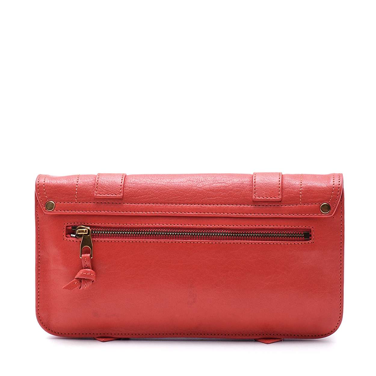 Proenza Schouler Red Leather Ps1 Pochette Clutch Bag